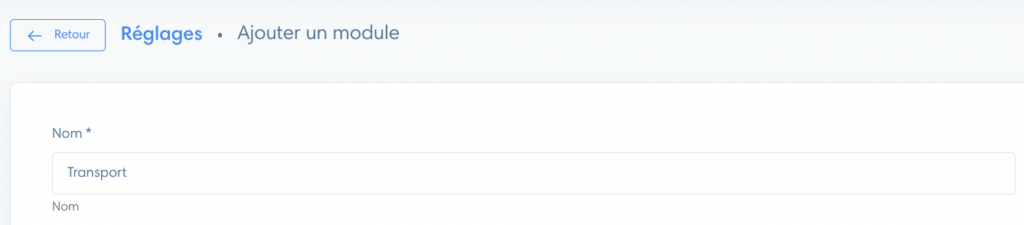 הוסף שם מודול