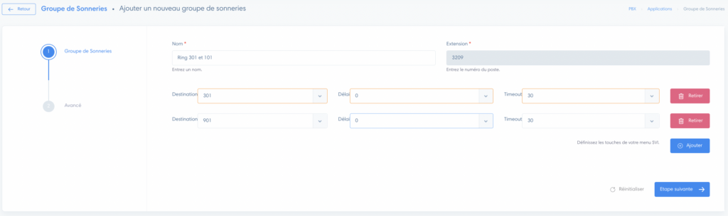 Setting up a ringing group