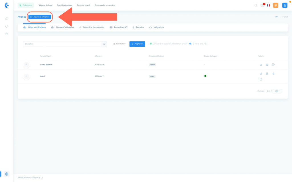 Créer un utilisateur