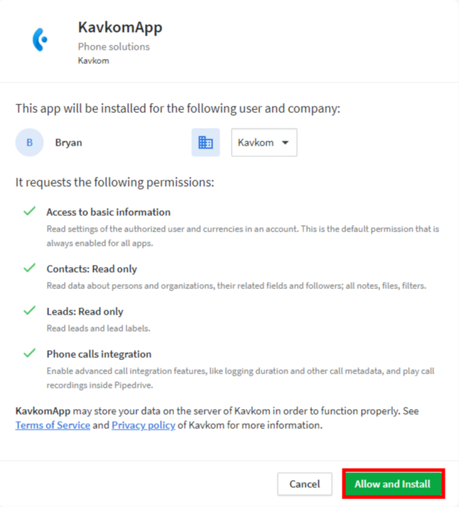 Install the Kavkom app