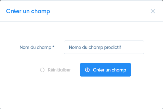 Créer un champ de donnée prédictif