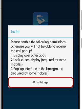 Granting authorizations for the Grandstream Wave Lite application