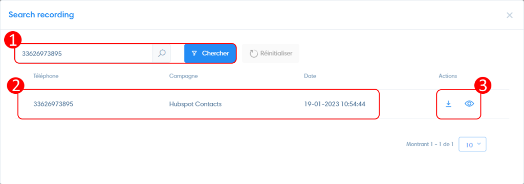 research call recordings predictive campaigns