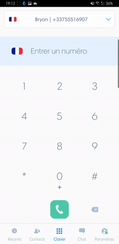 Modification du statut du Kavkom Phone sur Android