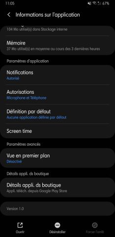 Autoriser l'application Kavkom pour Android à s'afficher au premier plan