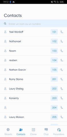 Liste des coéquipiers du Kavkom Phone sur Android