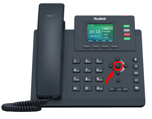 Trouver l'addresse IP sur un téléphone IP Yealink série T3