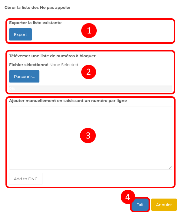 כיצד לחסום מספרי טלפון ב-Kavkom Dialer